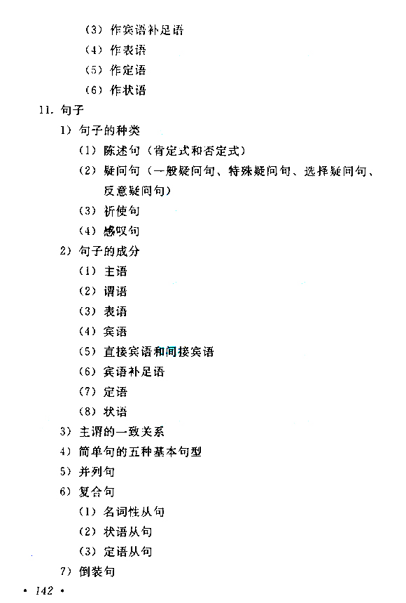 四川成人高考高起点英语考试大纲